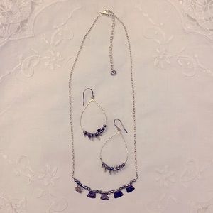 Silpada necklace and matching earrings